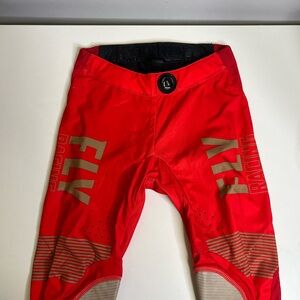 Fly Racing Pants Mens 30 Red Lite Hydrogen Dirtbike Riding Gear MX Motocross BOA